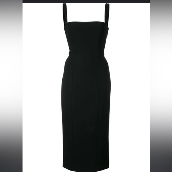 Cinq a Sept Square Neck Midi Dress - Picture 2 of 9
